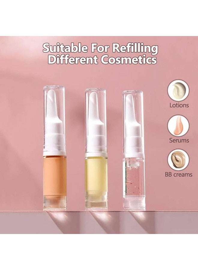 Prostuff.in¬Æ 10ml Travel-Sized Airless Vacuum Pump Bottle Leak-Proof, Unscented, and Portable Containers Liquid Dispenser Bottle for Lotion, Cream, Eye Serum, and Toiletries Cosmetic Container 2 Pcs - Image 5