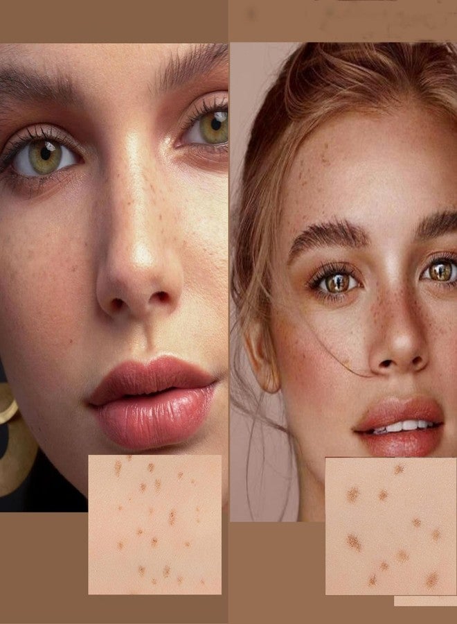 ONarisae 2 Pcs Freckle Pen Face Concealer Point Out Natural Waterproof Longlasting Freckle Makeup Light Brown & Chestnut - Image 5