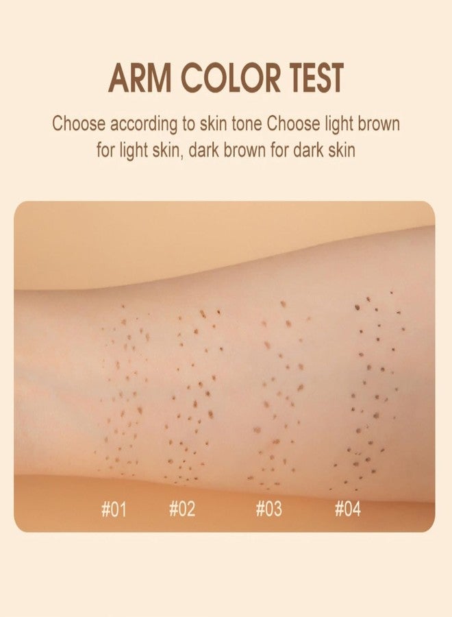 ONarisae 2 Pcs Freckle Pen Face Concealer Point Out Natural Waterproof Longlasting Freckle Makeup Light Brown & Chestnut - Image 4