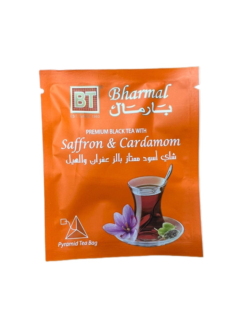 BHARMAL Premium black tea with Saffron and Cardamom teabags - Image 3