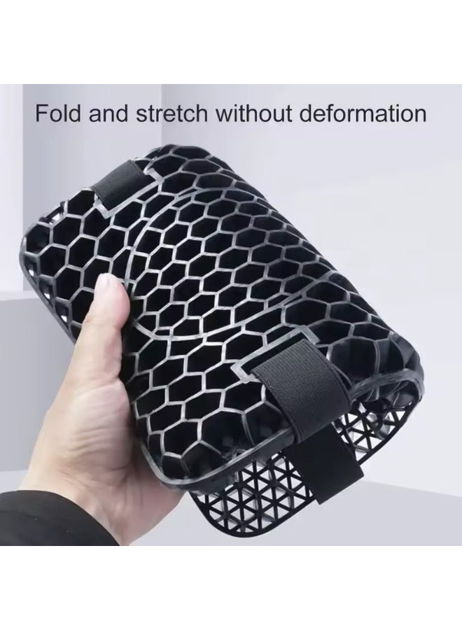 غطاء مقعد مريح ومضاد للانزلاق ومريح للضغط وسادة مقعد دراجة نارية هلامية على شكل خلية نحل إكسسوارات الدراجات النارية - Image 3