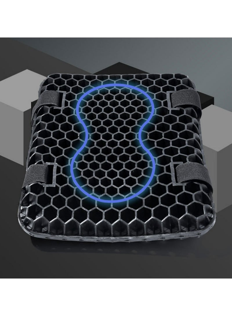 غطاء مقعد مريح ومضاد للانزلاق ومريح للضغط وسادة مقعد دراجة نارية هلامية على شكل خلية نحل إكسسوارات الدراجات النارية - Image 5