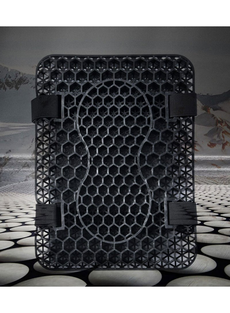 غطاء مقعد مريح ومضاد للانزلاق ومريح للضغط وسادة مقعد دراجة نارية هلامية على شكل خلية نحل إكسسوارات الدراجات النارية - Image 4