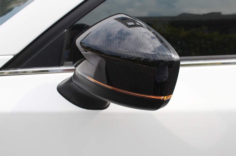 Kadore Carbon Fiber Pattern Side Mirror Covers for 2017-2025 Mazda CX-5 - Exterior Door Mirror Overlay Trim (2-Piece Set, Fits All KF Facelifts) - Image 3