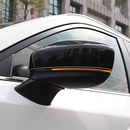 Kadore Carbon Fiber Pattern Side Mirror Covers for 2017-2025 Mazda CX-5 - Exterior Door Mirror Overlay Trim (2-Piece Set, Fits All KF Facelifts) - Image 1