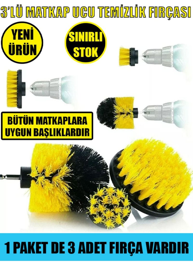 MAİN SHOP Main Shop 3-Piece Drill Bit Cleaning Brush  - Image 1