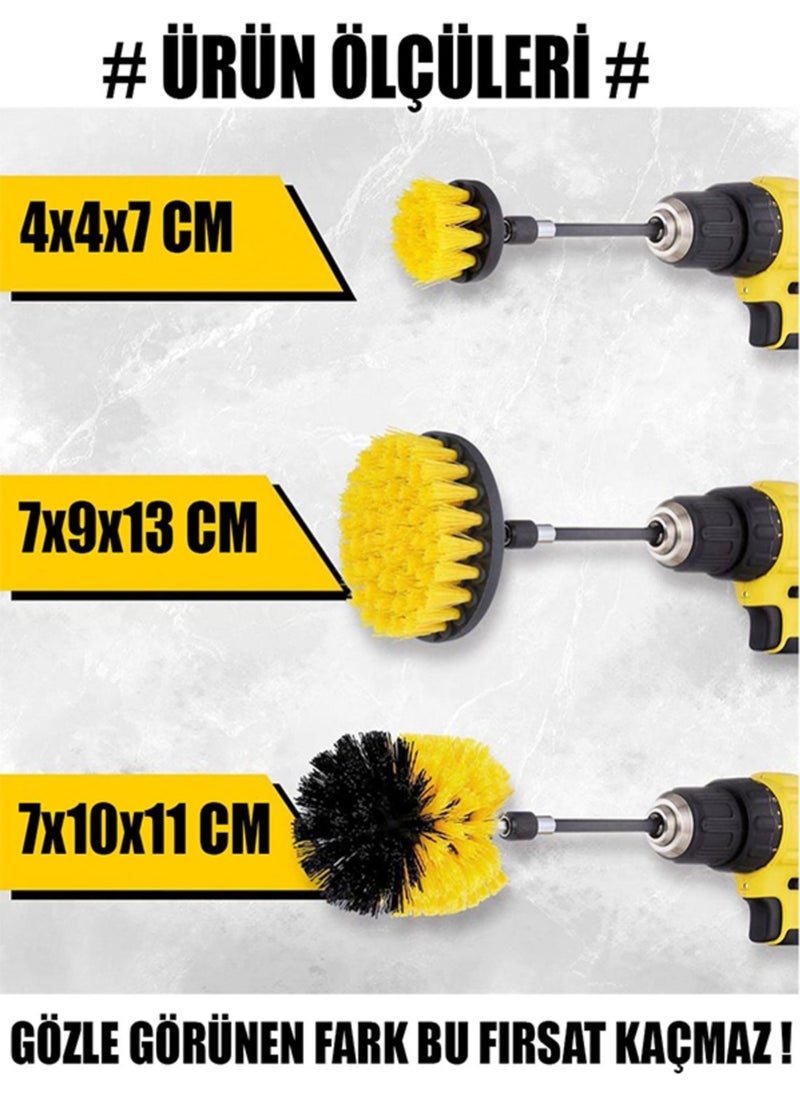 MAİN SHOP Main Shop 3-Piece Drill Bit Cleaning Brush  - Image 2