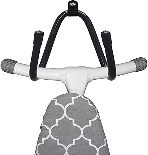 Pmsanzay Ironing Board Hanger Wall Mount Ironing Board Holder Organizer Wall Rack Iron Board Caddy, Adjustable Rack Great for Laundry Rooms Storage Rack Hanging Shelf Hanger - Hold up to 50LB. - Image 3