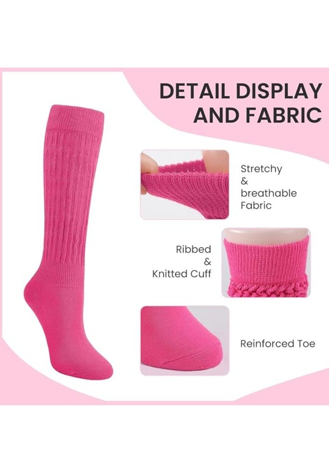 Excefore - Slouch Socks for Women 3 Pairs Size 6-11 Soft Extra Long Scrunch Knee High Boot - Image 1