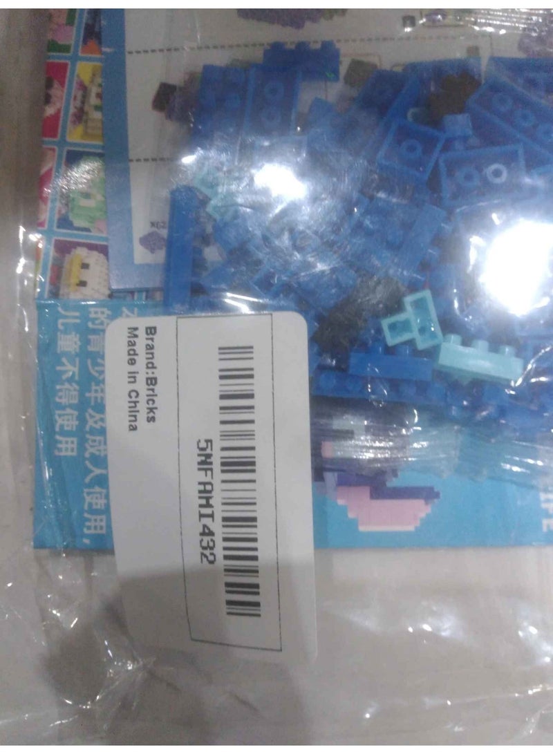 بريكس غرزة صغيرة الجسيمات التراص كتلة اللعب متوافقة مع جزيئات الطوب LEGO - Image 5