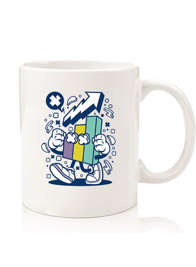 Theodor Premium Quality Two Sided Printed Coffee Mug Tea Cup For Home Office, Kids Men Women Stocks Market 2 - Image 1