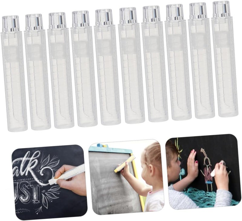 Gadpiparty 30pcs Transparent Plastic Chalk Holder Water-soluble Chalk Cover for School and Home Use Easy to Operate and Clean for Teachers and Students - Image 4