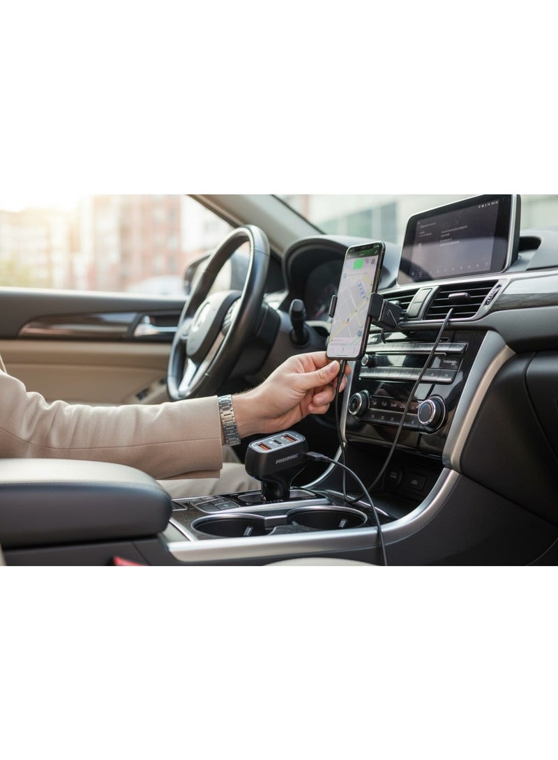 Car Charger Fast Charging 35W Dual USB Car Plug Adapter Car Charger Type C Compatible with iPhone 15 Pro Max/15 Pro/15/14/13 Pro Max/12/11, iPad White - Image 4