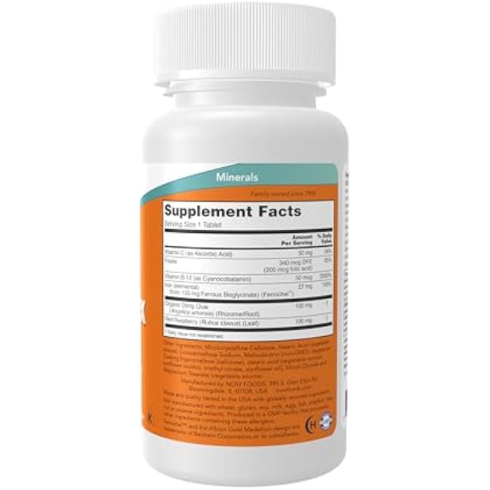 now Supplements, Iron Complex, Non-Constipating*, Essential Mineral, 100 Tablets - Image 2
