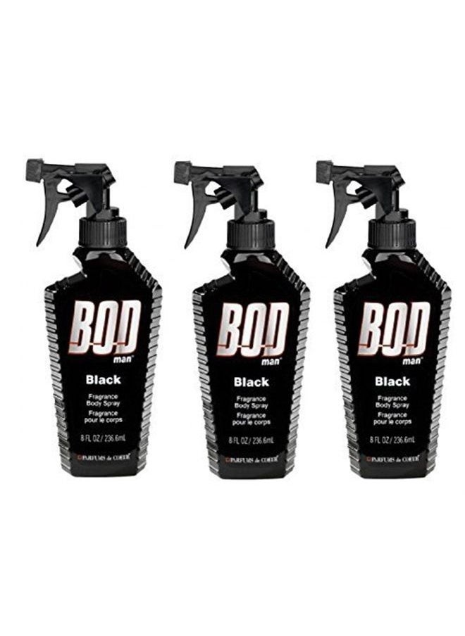 BOD Man Mens Body Spray - Black - Pack of 3  - Image 2