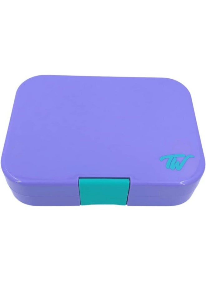 Tiny Wheel 6-Compartment Bento Box for Kids Purple and Green - Image 2