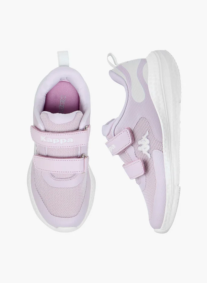 كابا Girls' Panelled Sports Shoes with Hook and Loop Closure