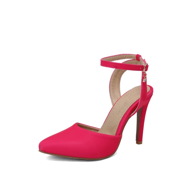 Stiletto Heel Large Size Women'S Shoes Pointed Toe Back Empty Sandals T354-2 - Image 5