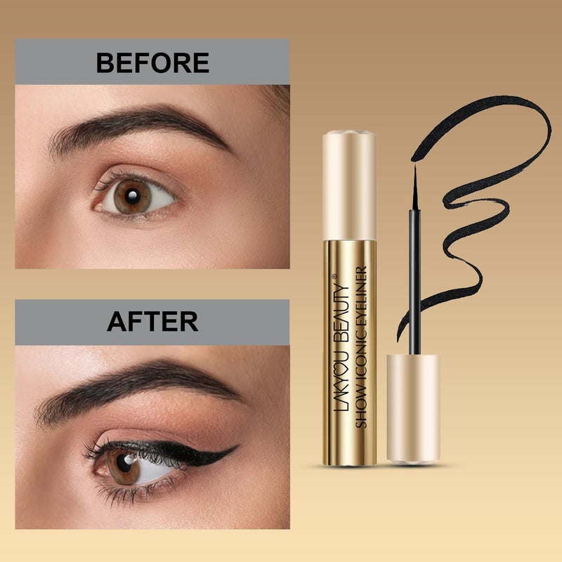 LAKYOU BEAUTY Lakyou Beauty Waterproof Show Iconic Mascara 24Hour Wear Super Thick Voluminous Lashes Pack Of 2 - Image 4