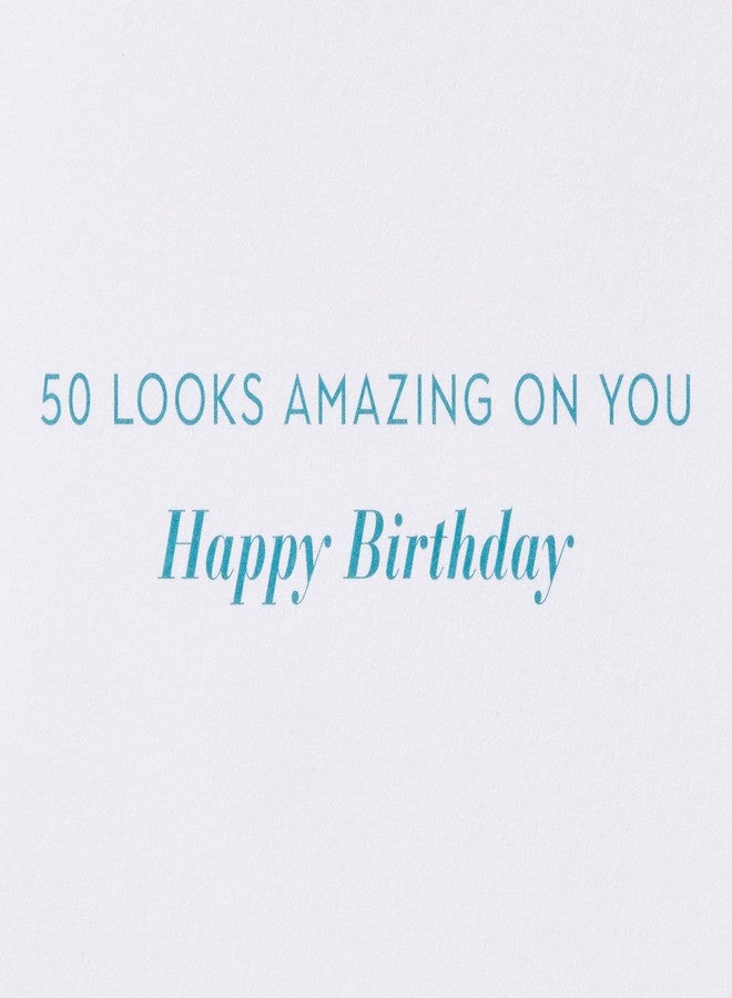 Papyrus 50th Birthday Card (50 Looks Amazing On You) - Image 3