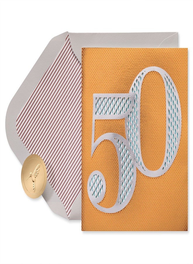 Papyrus 50th Birthday Card (50 Looks Amazing On You) - Image 1