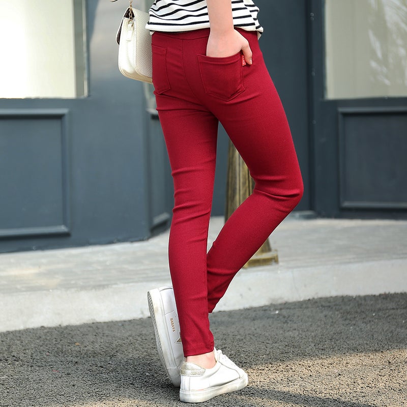 2022 Children'S Pants New 3-12 Years Old Girls Pencil Pants Pressure Standard Elastic Leggings Pants Outside Wear Pants - Image 3
