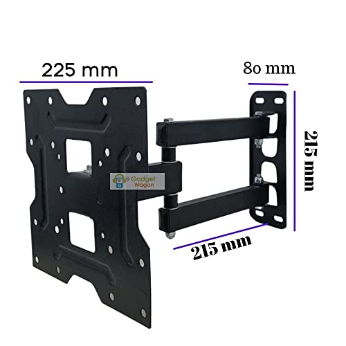Gadget Wagon 24 to 42 Inch led TV Wall Mount Movable Swivel Corner Bracket | 2 Meters HDMI Cable - Image 4