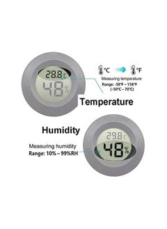 JEDEW 2 Pack Mini Hygrometer Thermometer Digital Lcd Monitor Indoor Outdoor Humidity Meter Gauge Temperature For Humidifiers Dehumidifiers Greenhouse Reptile Plant Humidor Fahrenheit ℉ Or Celsius ℃  - Image 3