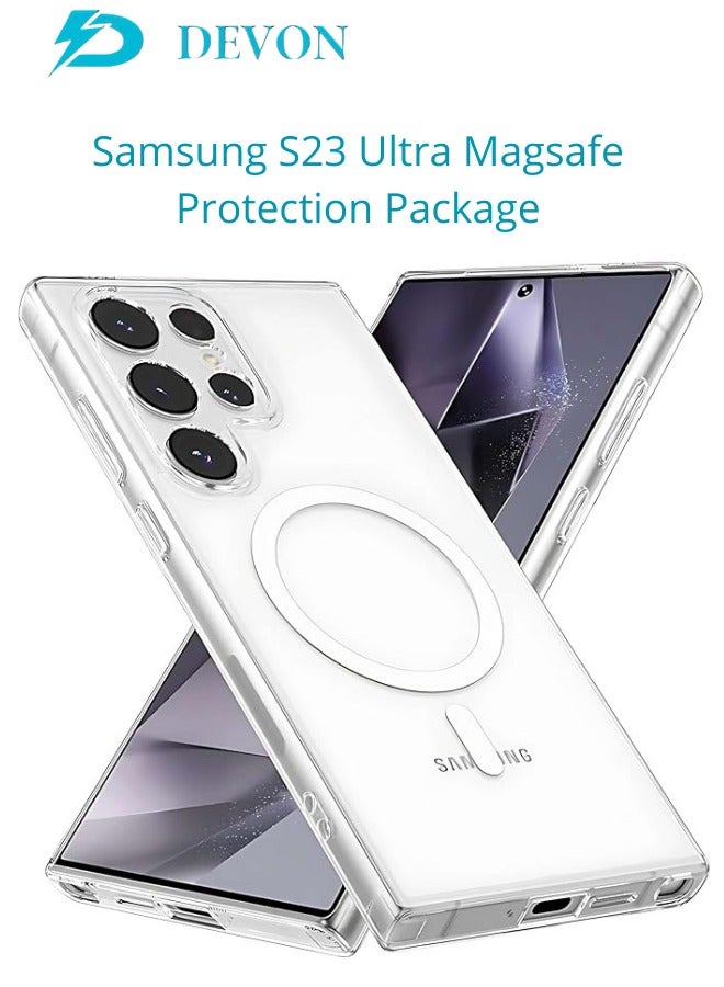 ديفون حماية سامسونج جالكسي S23 الترا (لقافه) ماج سيف بكج 10in1من ديفون حماية جوالك الكاملة الأقوى على الأطلاق - Image 3