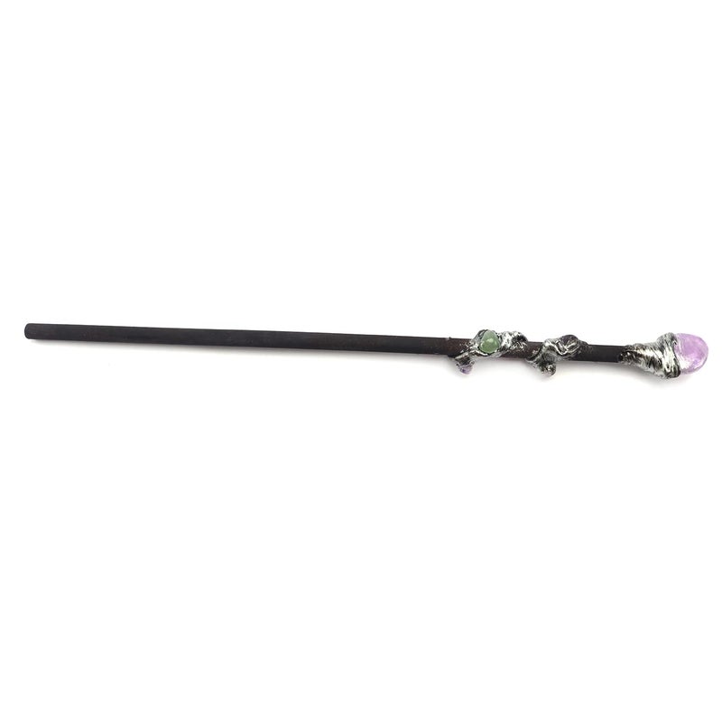 Rich Boxer Fine Handcrafted Amethyst Crystal Magic Wand Magic Wand for Witches and Wizards - Image 2