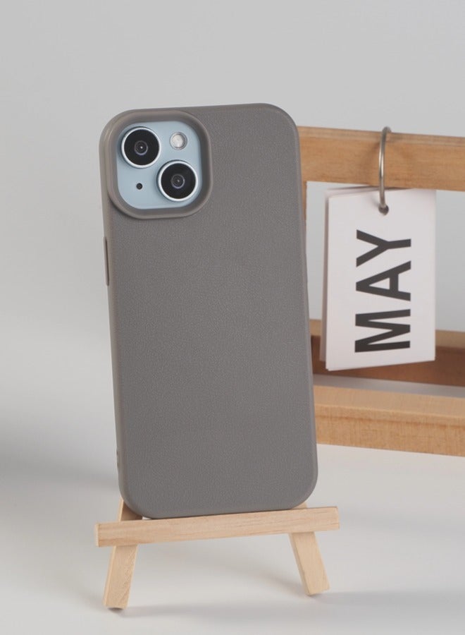 شيبشيب جراب هاتف بملمس الجلد الصناعي متوافق مع آيفون 15، نحيف من مادة TPU الناعمة، ومقاوم للصدمات لحماية مثالية. - Image 2