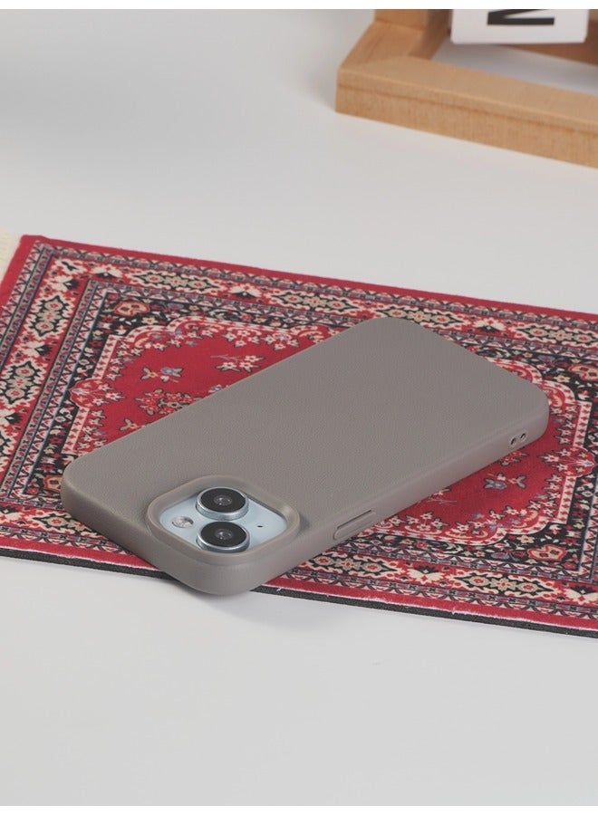 شيبشيب جراب هاتف بملمس الجلد الصناعي متوافق مع آيفون 15، نحيف من مادة TPU الناعمة، ومقاوم للصدمات لحماية مثالية. - Image 5