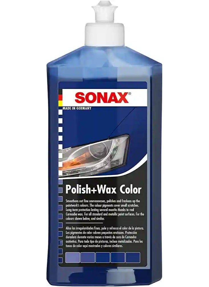 SONAX - SONAX Polish & wax color NanoPro colour blue 500ml (296200) - Image 1