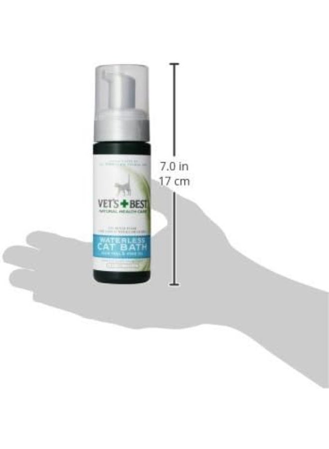Vet's Best أفضل شامبو جاف للقطط من فيت، شامبو جاف بدون شطف للقطط، شامبو قطط مصمم من قبل أطباء بيطريين، شامبو جراء القطط، 4 أونصات - Image 2