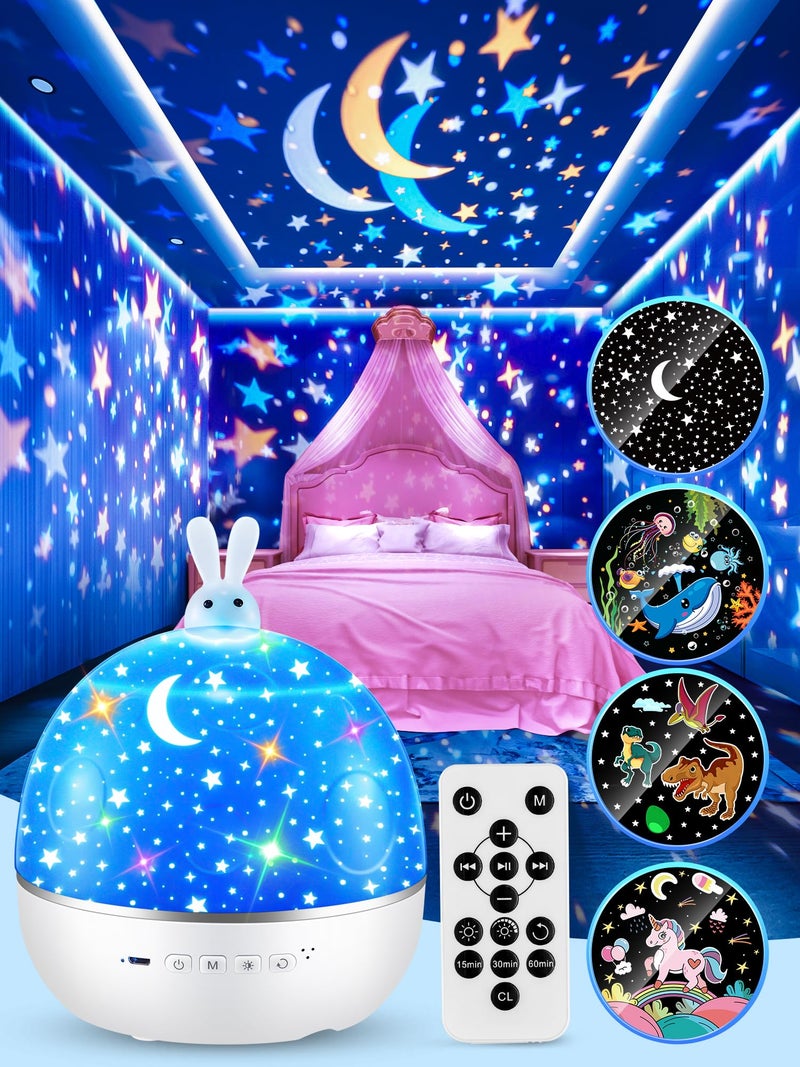 One Fire ONEFIRE Kids Night Light Projector for Kids Room15 FilmsBluetooth Music Baby Night Lights for Nursery Remote Bright Toddler Night Light Rechargeable Star Lights Ceiling Projector Kids Gifts