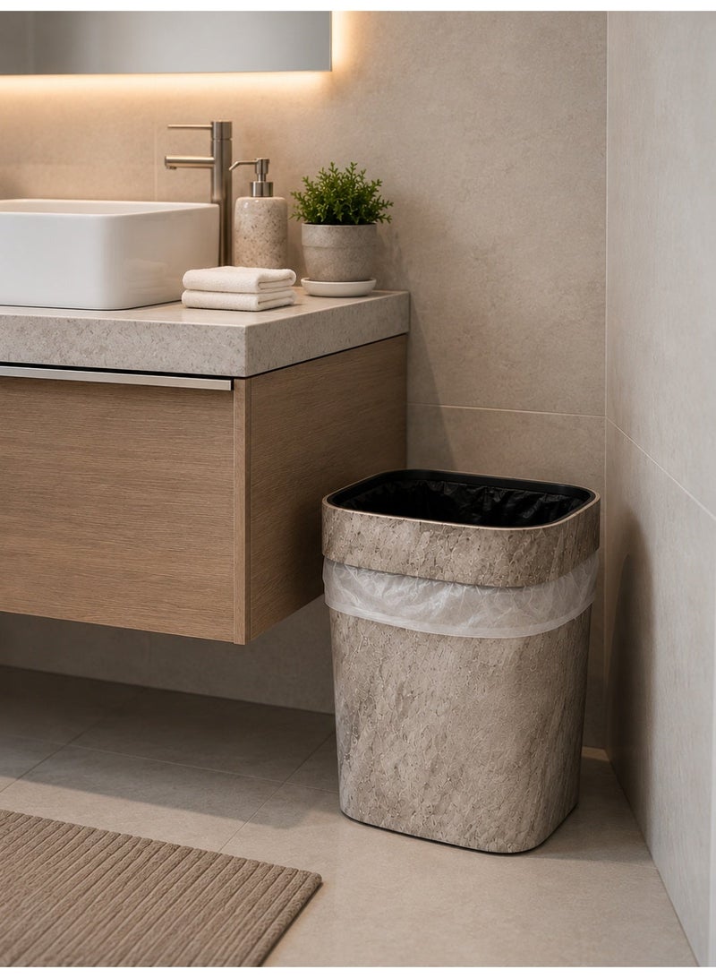 ALMUFARREJ 10L Elegant Waste Bin – Versatile & Stylish Design for Bedroom, Bathroom, Office & Kitchen - Image 2