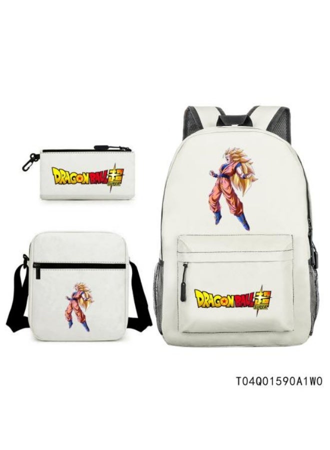 Exquisite anime element backpack three-piece set, creative design, easy to travel - 523 - Image 1