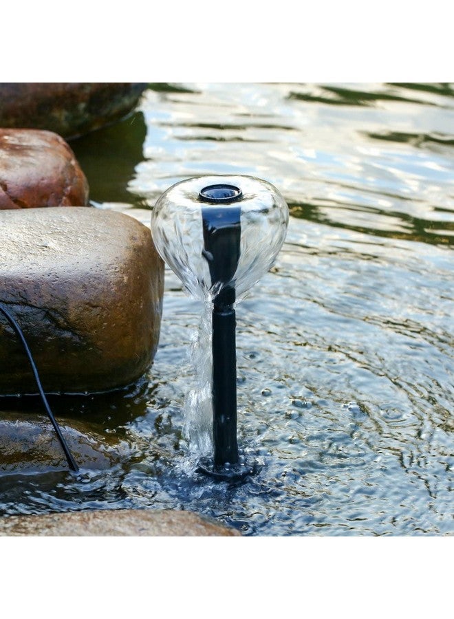 Decdeal Fountain Pump With Lights Led, 10W 160Gph Submersible Water Pump Fountain For Aquarium Fish Tank Pond Garden Backyard, 600L/H Ac 110V - Image 5