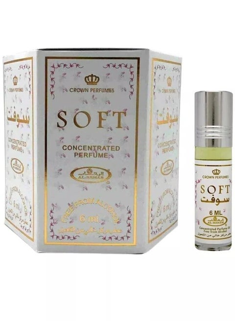 6-Piece Soft Concentrated Perfume Oil Without Alcohol 6ml