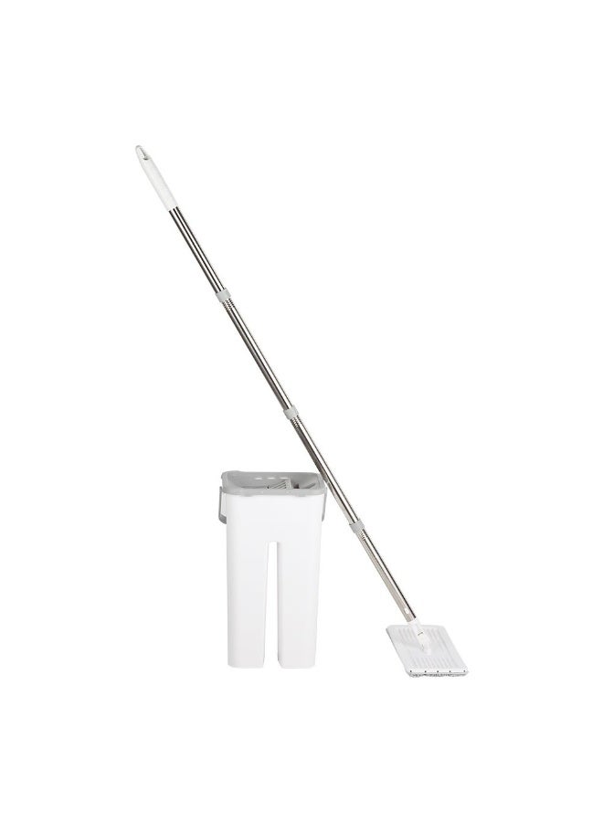 Magnus Self Wash Mop Bucket Kit Easy to Use Efficient Floor Cleaning System for Home Office and Commercial Spaces White & Grey 20 X 17 X 36 Cm - Image 2