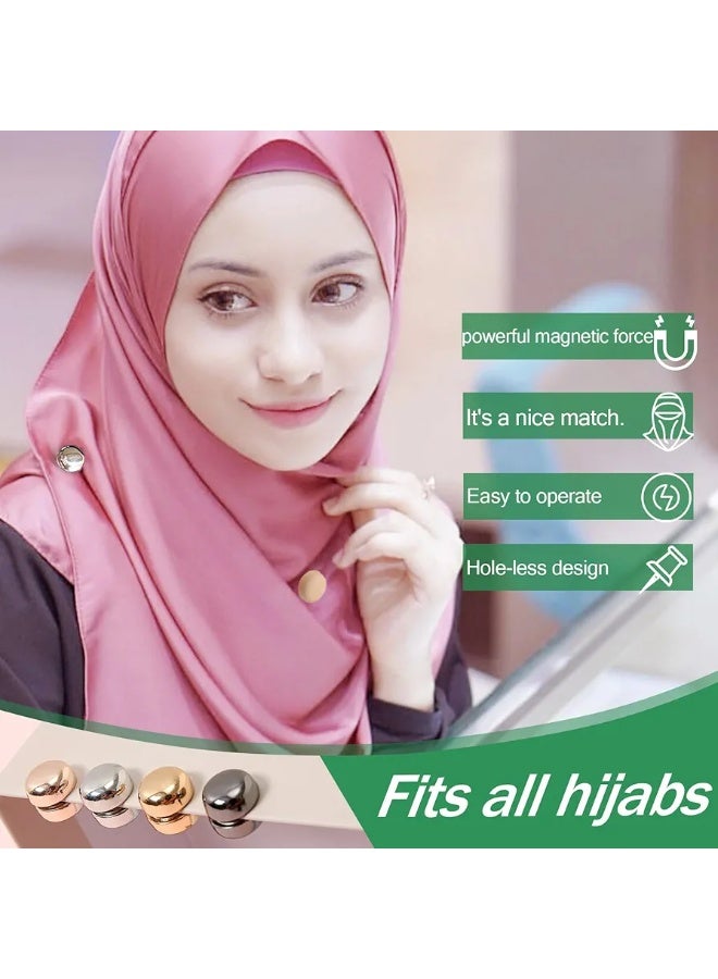 Two Pieces of Hijab Magnetic Hijab Pins Multipurpose Scarf Hijab Pins for Women. - Image 3