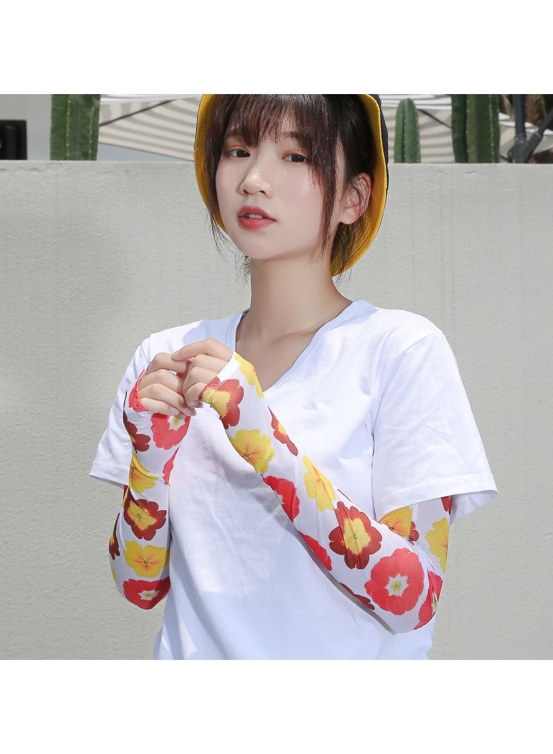 Golovejoy Women's Outdoor Sunscreen Comfortable Breathable Ice Sleeve