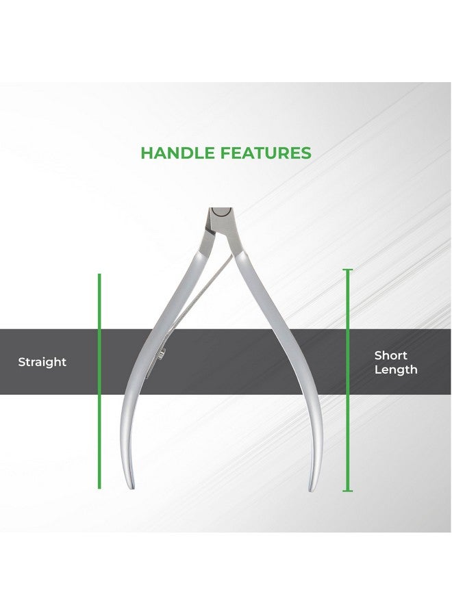 NGHIA Cuticle Nipper - D-06 Jaw 12 | Stainless Steel | Durable And Sharp | Ergonomic Design | Grey Plated | Ideal For Salons And Home Use - Image 4