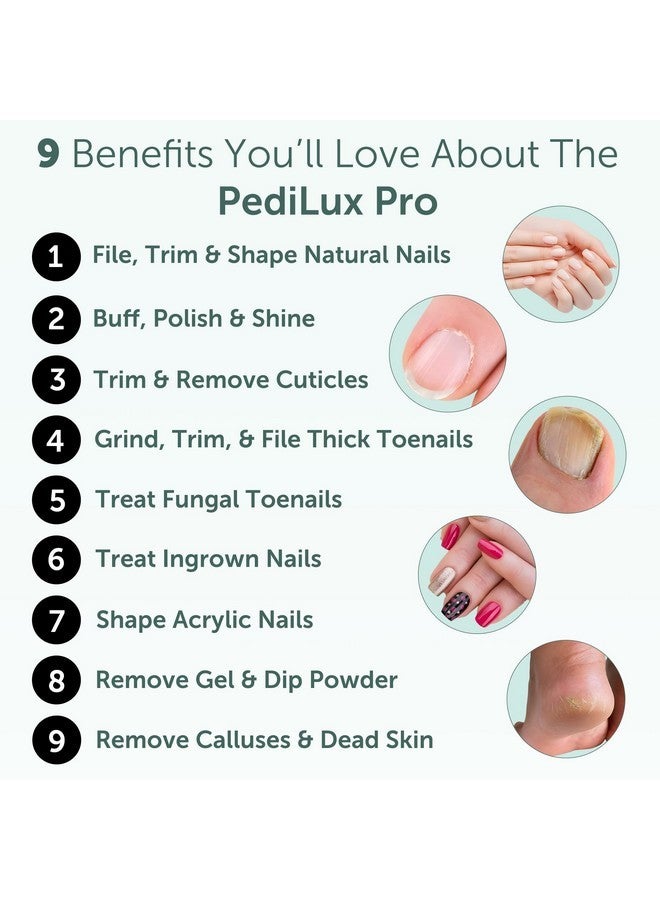 UTILYZE Replacement Nail Drill Bits And 50 Sanding Bands For Pedilux Pro Professional Manicure And Pedicure Kit - Image 5