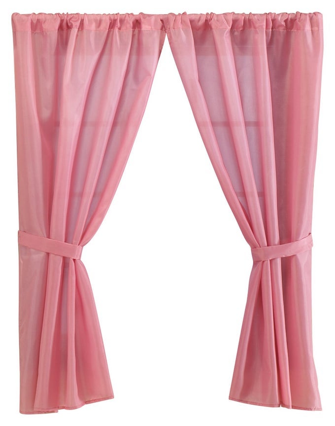 FABRIC BATHROOM WINDOW CURTAIN ROSE 36 X 54