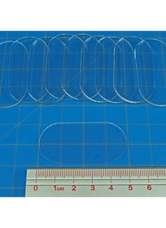 LITKO LITKO Clear Miniature Bases, Pill 25x50mm, 1.5mm Clear (10)  - Image 2