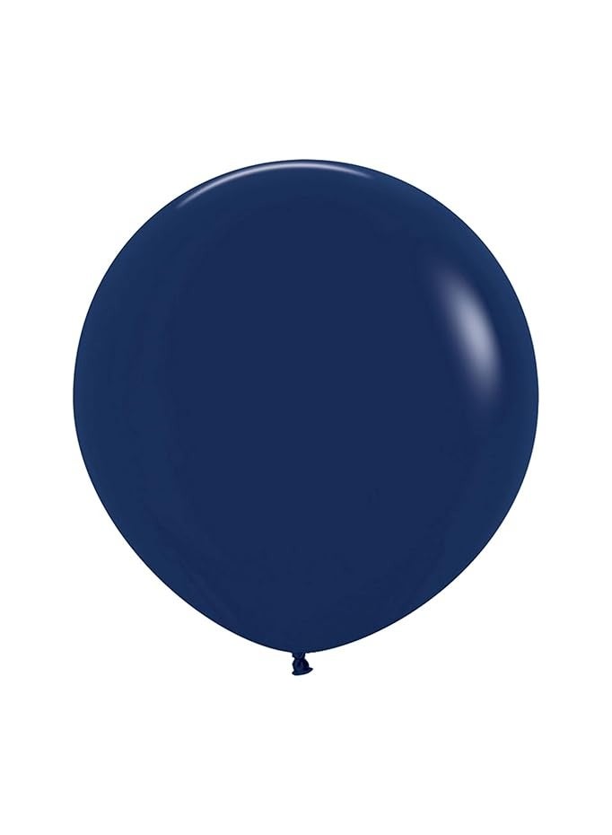 Sempertex Assorted Color Balloons Pack of Various Vibrant Colors Perfect for Birthdays Parties Weddings and Celebrations Durable Latex Balloons for Fun and Festive Event Decorations (Navy Blue clr) - Image 1