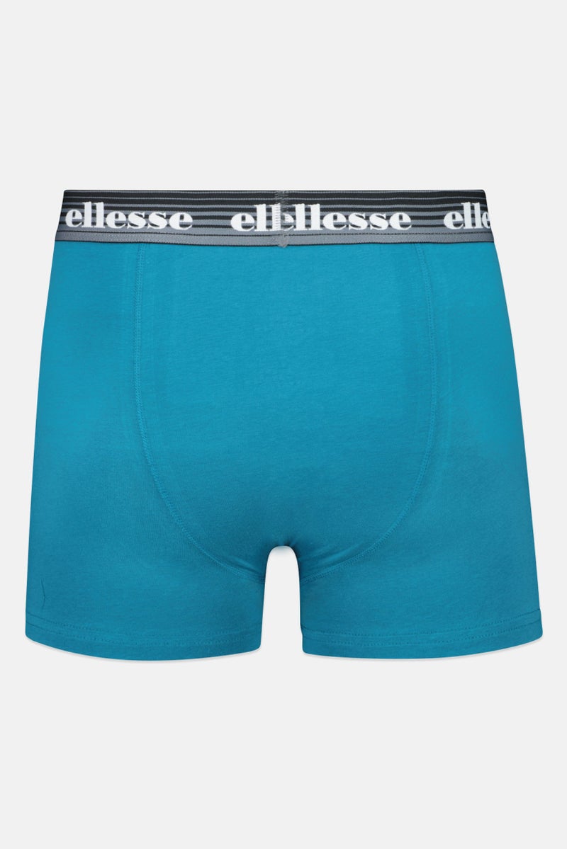 Ellesse Men 3 Pack Brand Logo Trunks, Multicolor - Image 3
