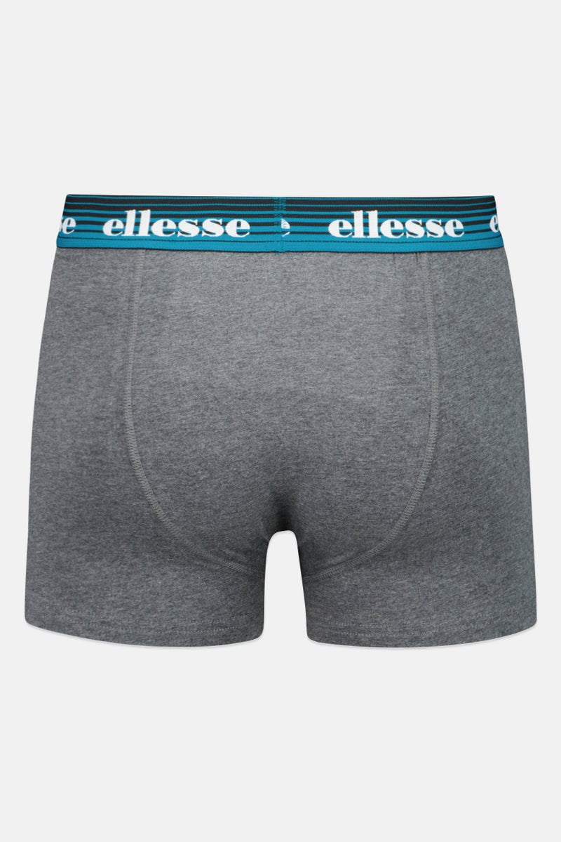 Ellesse Men 3 Pack Brand Logo Trunks, Multicolor - Image 4