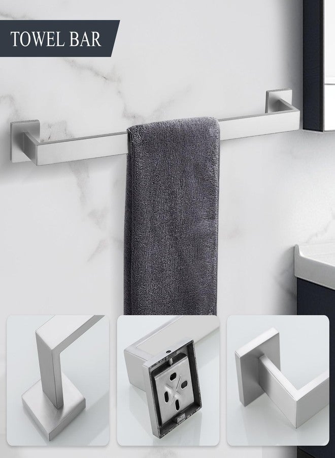 TURS Bathroom Hardware Set Brushed Towel Bar Set Stainless Steel Bathroom Accessories Towel Holder Sets Wall Mounted - Image 2